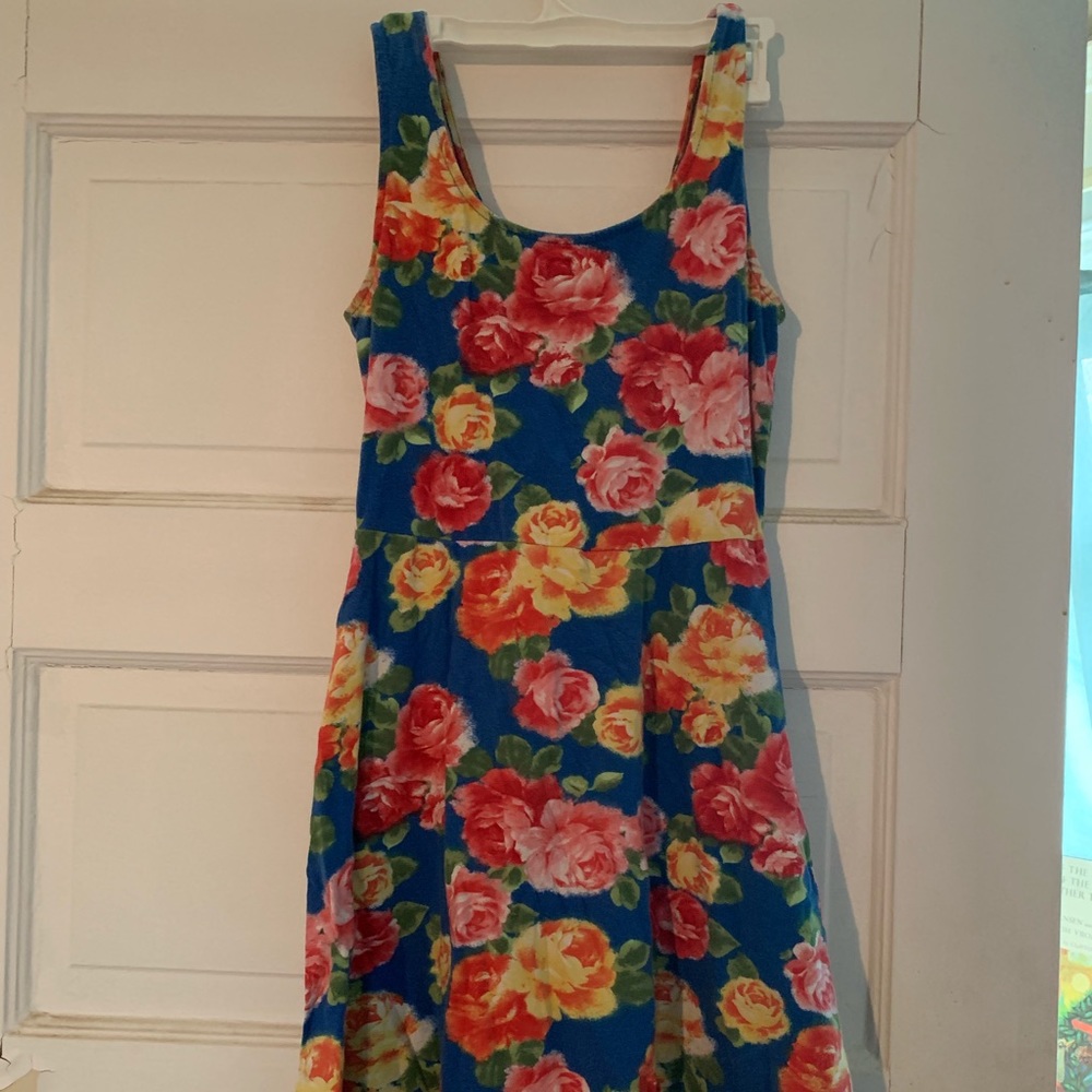 Forever 21 blue/multi floral dress